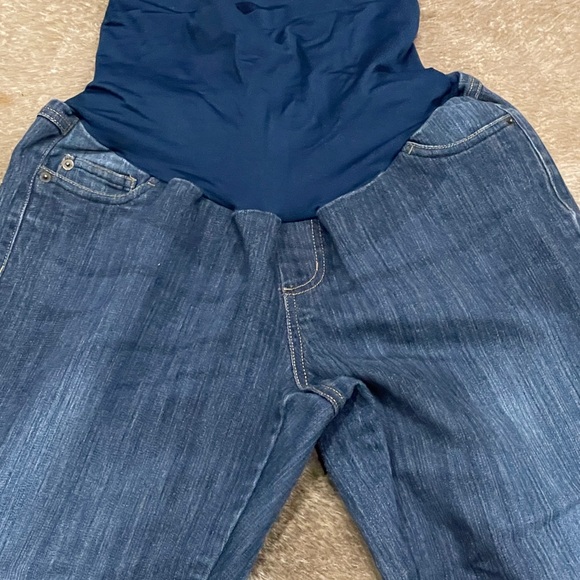 Motherhood / Old Navy Maternity Denim Jeans Pregnancy Bundle Size L/16 - Picture 3 of 12